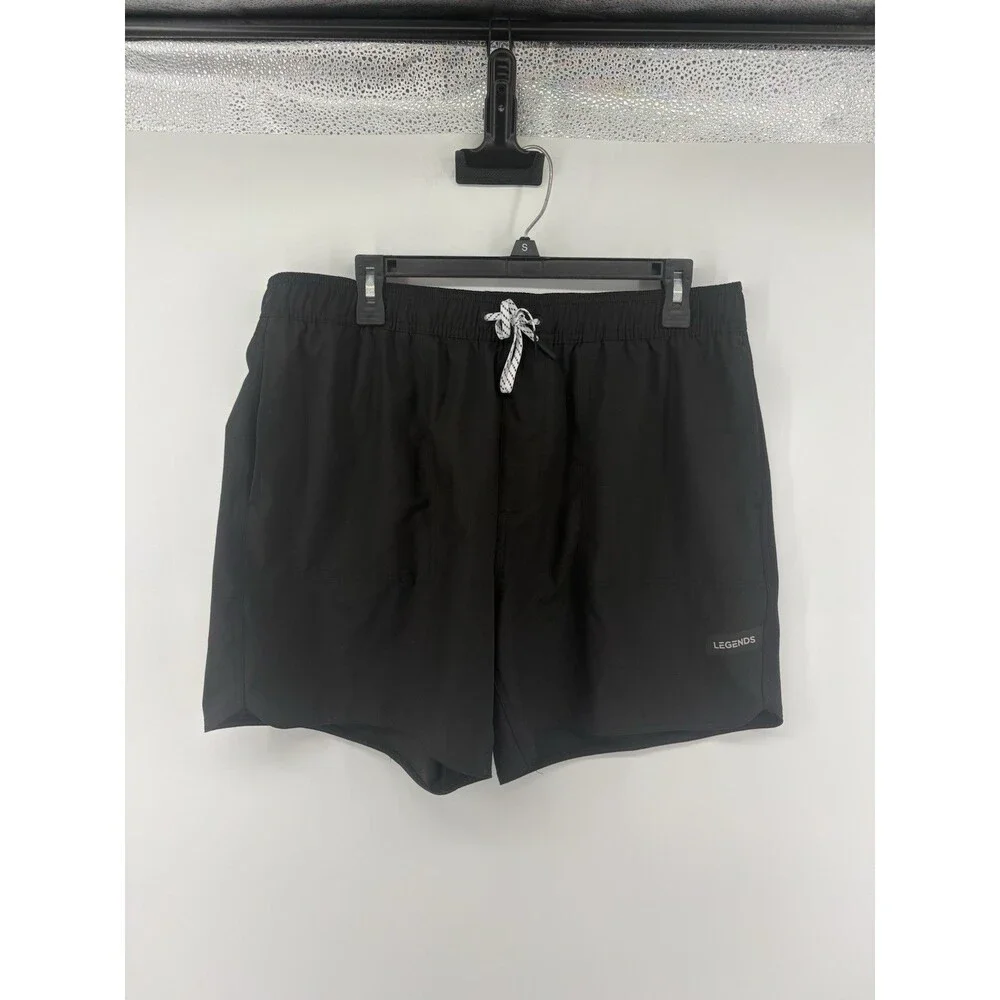 Legends Luka Athletic Shorts Men’s XL Black Training Gym Running Linerless